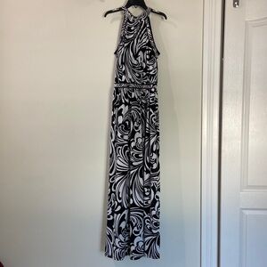 Micheal Kors paisley print halter maxi dress
